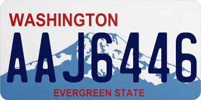 WA license plate AAJ6446