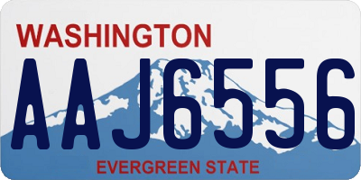 WA license plate AAJ6556