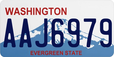WA license plate AAJ6979