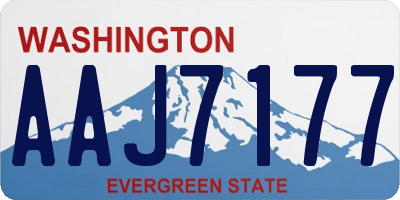 WA license plate AAJ7177