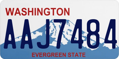WA license plate AAJ7484