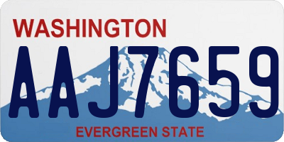 WA license plate AAJ7659