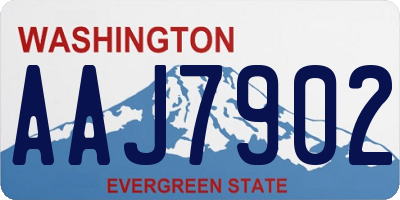 WA license plate AAJ7902