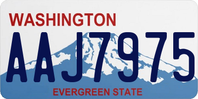 WA license plate AAJ7975