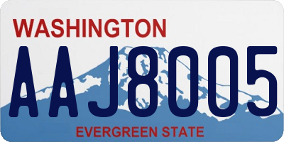 WA license plate AAJ8005