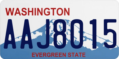 WA license plate AAJ8015