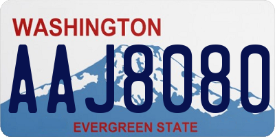 WA license plate AAJ8080