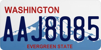 WA license plate AAJ8085