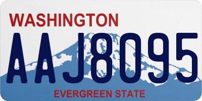 WA license plate AAJ8095