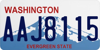 WA license plate AAJ8115