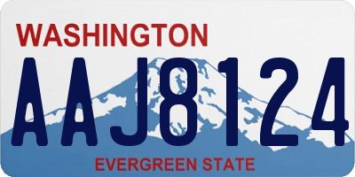 WA license plate AAJ8124