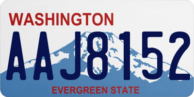 WA license plate AAJ8152