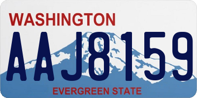 WA license plate AAJ8159