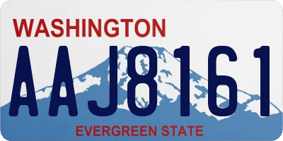 WA license plate AAJ8161