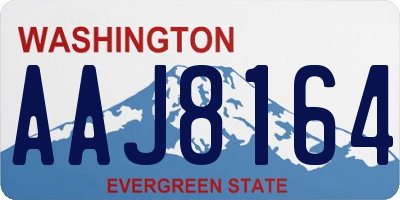 WA license plate AAJ8164