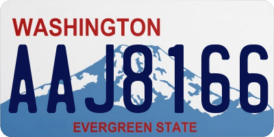 WA license plate AAJ8166