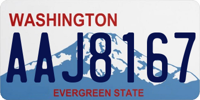WA license plate AAJ8167