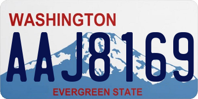 WA license plate AAJ8169