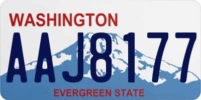 WA license plate AAJ8177