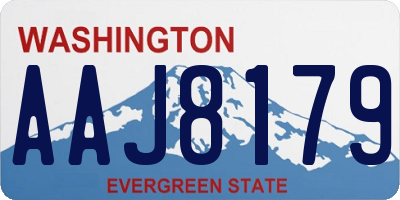 WA license plate AAJ8179