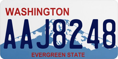 WA license plate AAJ8248