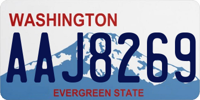WA license plate AAJ8269