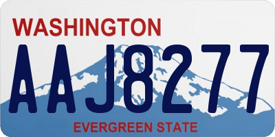 WA license plate AAJ8277