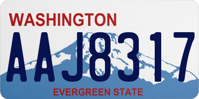 WA license plate AAJ8317
