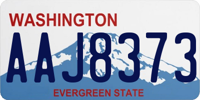 WA license plate AAJ8373