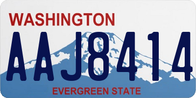 WA license plate AAJ8414