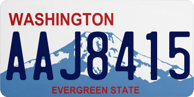 WA license plate AAJ8415
