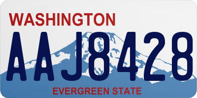 WA license plate AAJ8428