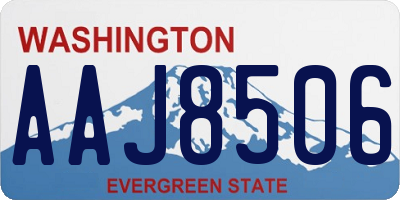 WA license plate AAJ8506