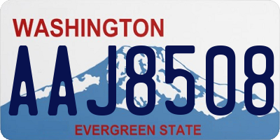 WA license plate AAJ8508
