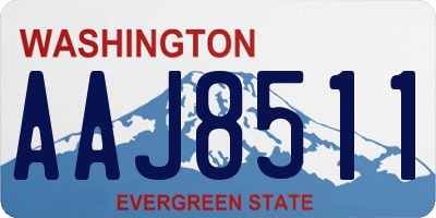 WA license plate AAJ8511