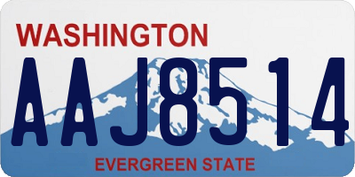 WA license plate AAJ8514