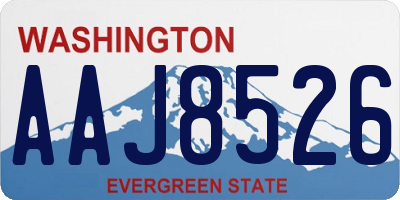 WA license plate AAJ8526