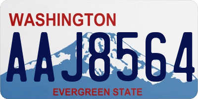 WA license plate AAJ8564