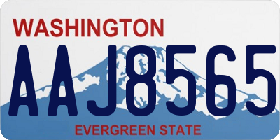 WA license plate AAJ8565