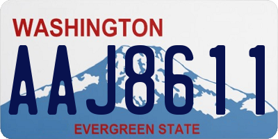 WA license plate AAJ8611