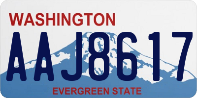 WA license plate AAJ8617