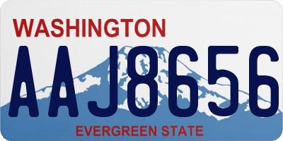 WA license plate AAJ8656