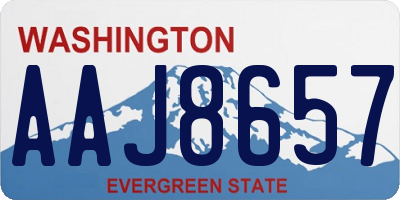 WA license plate AAJ8657