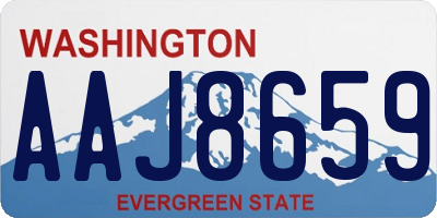 WA license plate AAJ8659