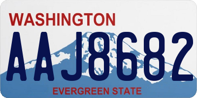 WA license plate AAJ8682