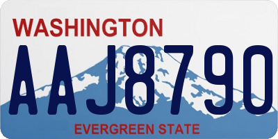 WA license plate AAJ8790