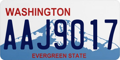 WA license plate AAJ9017
