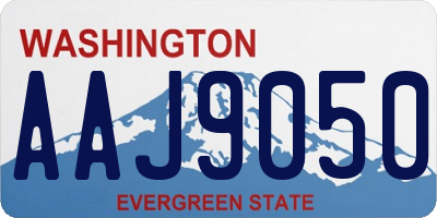 WA license plate AAJ9050