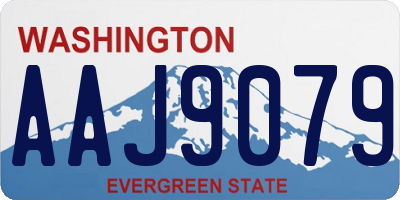 WA license plate AAJ9079