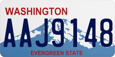 WA license plate AAJ9148
